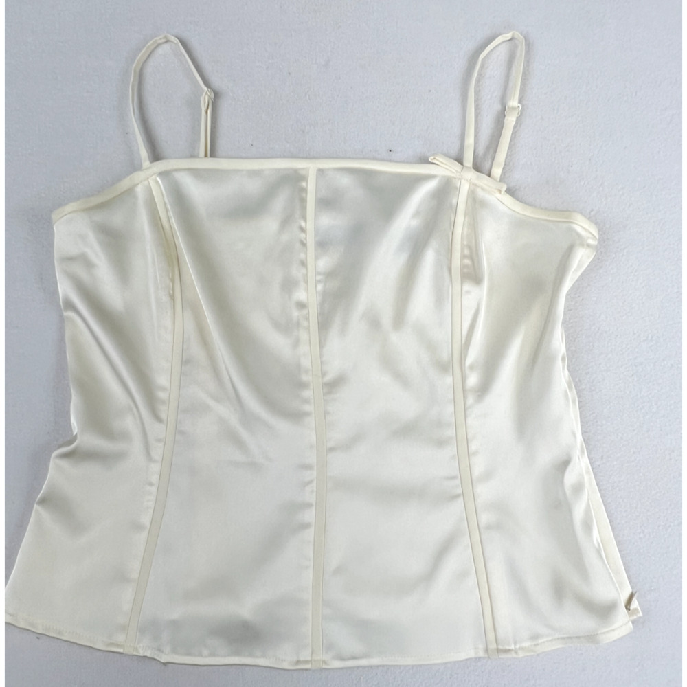 Apostrophe‎ Cream Y2K Corset Style Tank Size 12 Cottagecore, Romantic, Boho